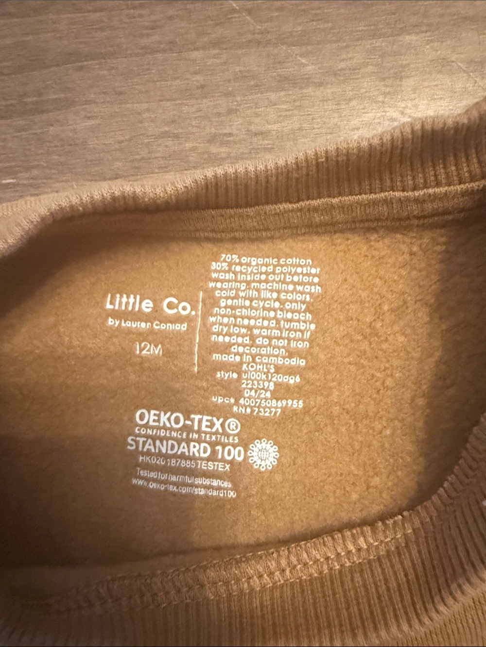 Kids Pumpkin Graphic Sweatshirt - Brown - Picture 2 of 5